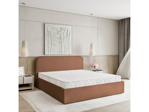 Lit coffre 180x200 cm <strong>MASSENO</strong> <strong></strong> coloris cuivré