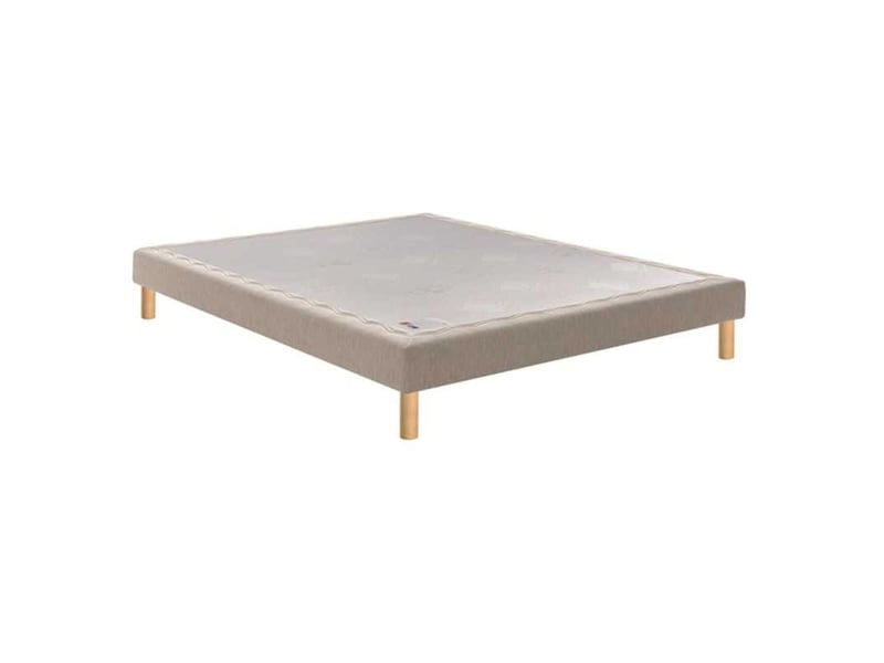  Sommier tapissier 2 places noyer jersey galet 2 x 80 x 200 cm confort ferme 7758294 - Conforama A