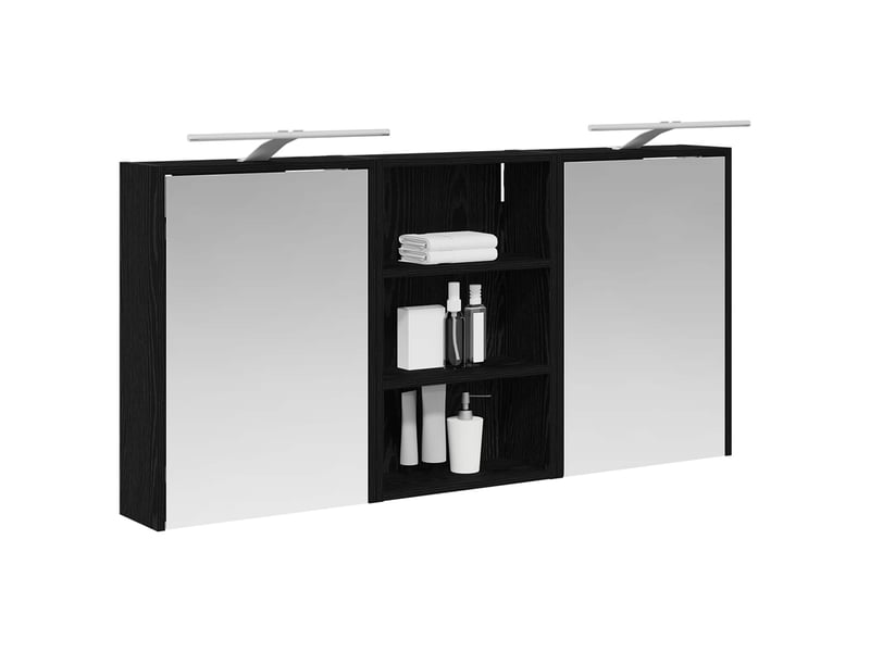  Ensemble de meubles de salle de bain 3 pcs 126x16x62.5 cm shl3466  - Conforama C