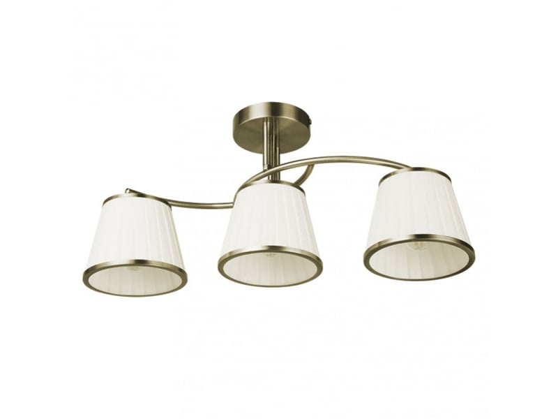  Fabrilamp lantanas, lampe classique, 3xe27, cuir et beige, 24 x 56 x 15,5 cm 151753014 - Conforama A