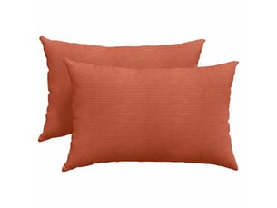 Lot de 2 coussins de canapé, coussins décoratifs rouge orange 60 x 40 cm cf59162