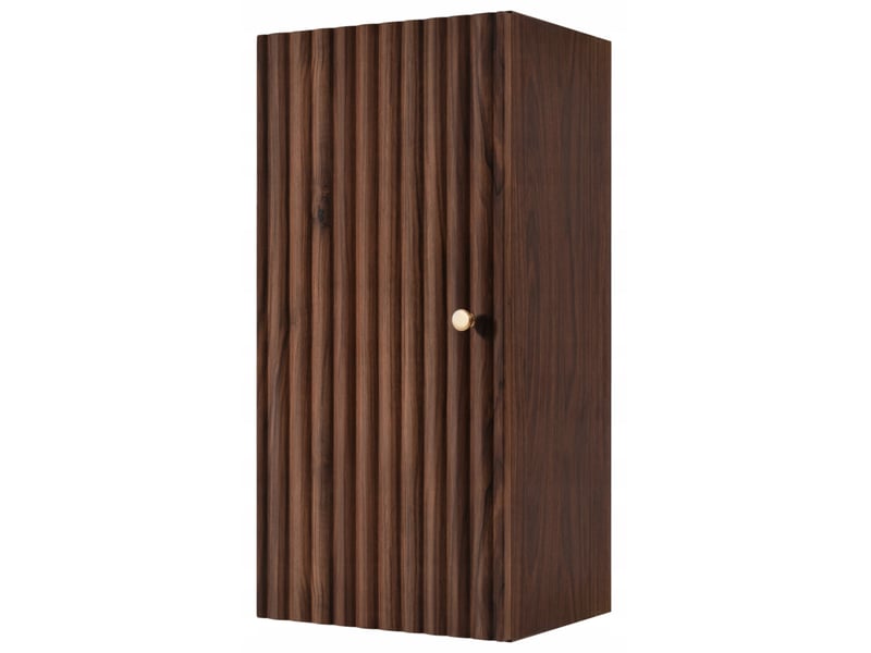 Demi colonne suspendue de salle de bain bello noyer foncé 35 × 68 cm - Conforama A