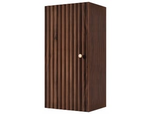 Demi colonne suspendue de salle de bain bello noyer foncé 35 × 68 cm