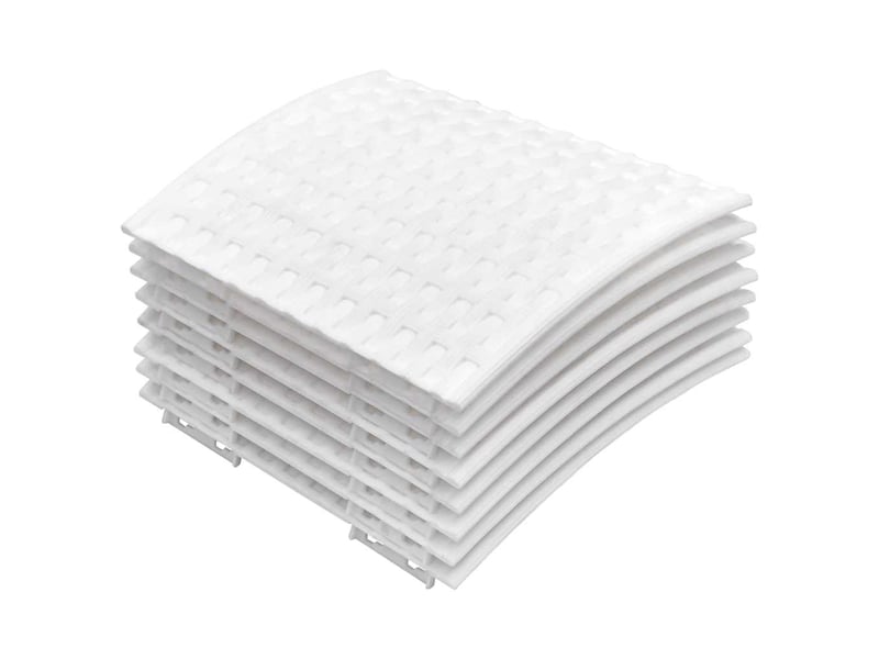  Jupe de sapin de noël blanc ø65x23 cm plastique  - Conforama C
