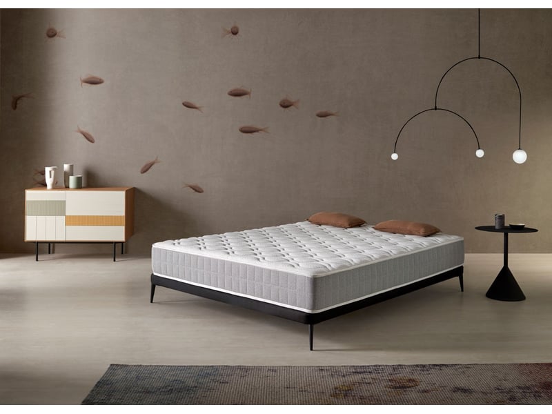 Matelas à mémoire de forme au gel luxury cool - mi-ferme, 4 cm de mémoire de forme au gel, cœur zigzag 8435720066876 - Conforama D