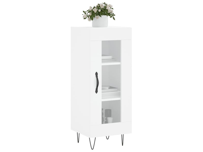  Buffet - bahut - meuble de rangement blanc 34,5x34x90 cm bois d'ingénierie  - Conforama C