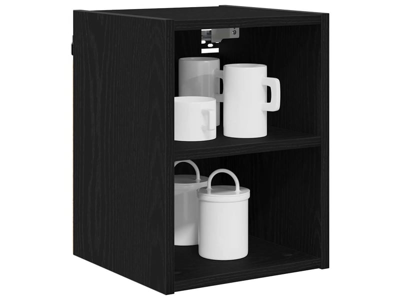  Meuble de rangement cuisine, armoire suspendue chêne noir 30x29,5x40cm  - Conforama C