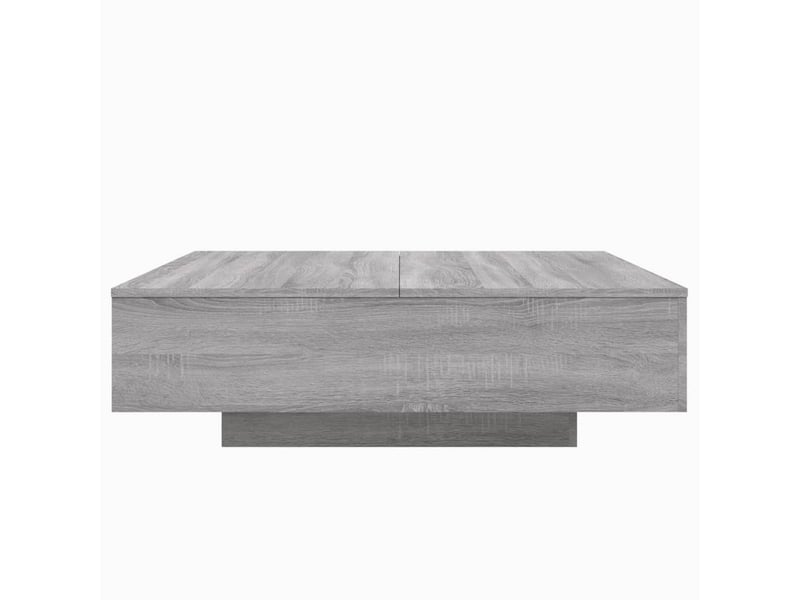  Table basse - table de salon - table à thé sonoma gris 100x100x31 cm bois d'ingénierie  - Conforama E