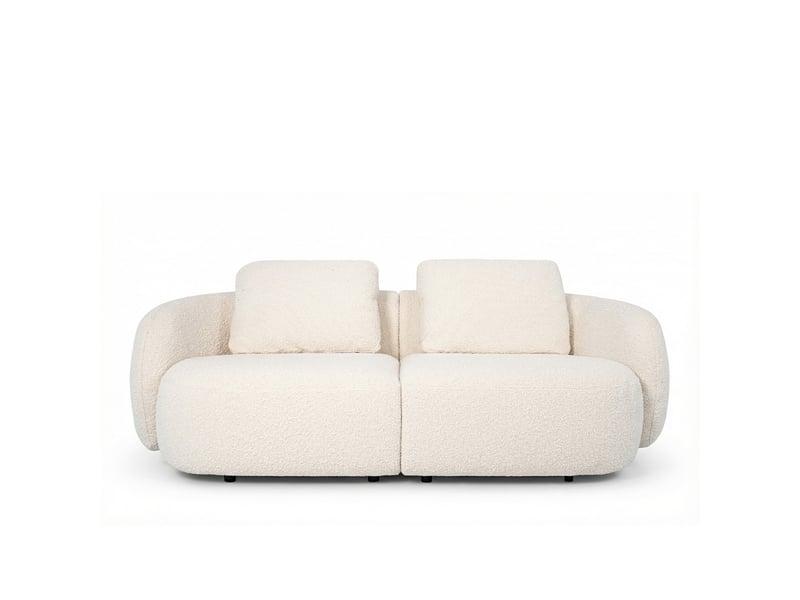 Canapé luna blanc cassé 3 places 3CA57.AS.3D.01 - Conforama A
