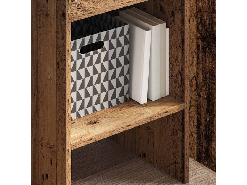 Bibliothèque 5 niveaux, armoire à livres 40 x 35 x 180 cm bois d'ingénierie shl1662 - Conforama D