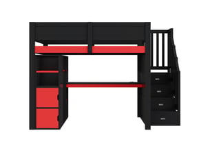 Lit mezzanine 140x200 cm    coloris bicolore