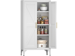 Buffet 2 porte(s) HAVRYA - 30 cm coloris blanc