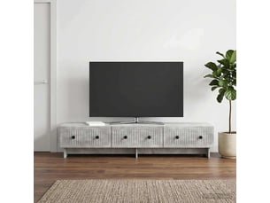 Meuble tv coloris gris 147 cm <strong></strong>  <strong></strong>