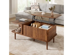 Table basse  coloris marron <strong></strong> <strong></strong> - 48 cmx100 cm