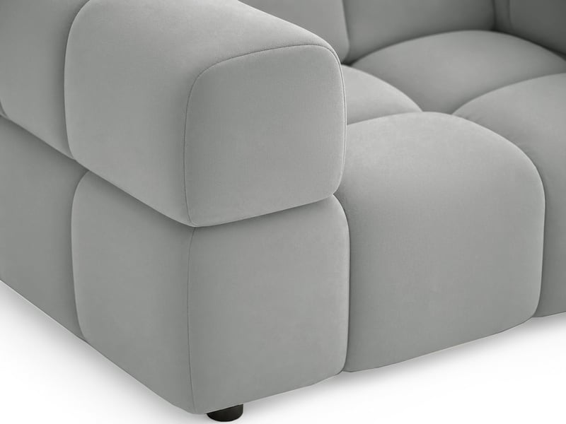  Selsey hollme - fauteuil coque - 150 cm - velours gris clair Hollme - Conforama E
