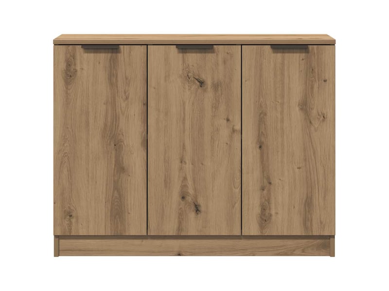 Buffet - bahut - meuble de rangement chêne artisanal 90,5x30x70 cm bois d'ingénierie  - Conforama E