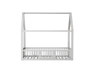 Lit cabane 140x200 cm MAISONORA coloris blanc