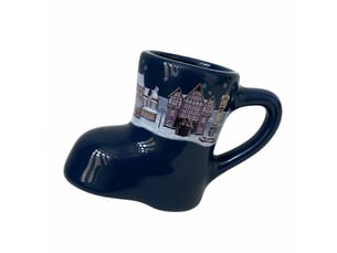 Tasse en céramique, forme botte, bleu, 190 ml