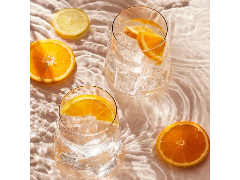  Lot de 6 verres à eau, gin et jus – transparents, 380 ml  - Conforama E