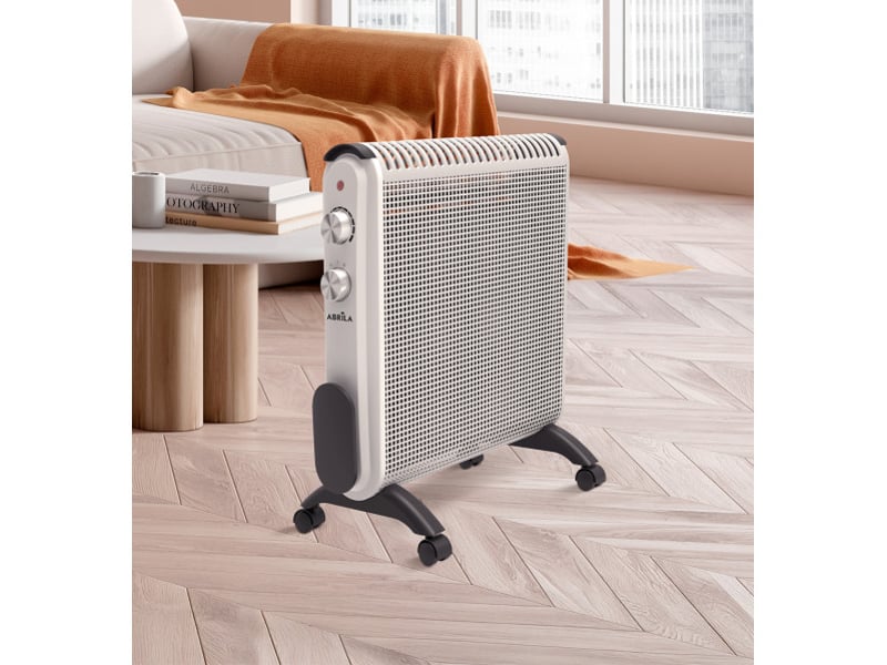  Fabrilamp condor radiateur mica 2000 w 2 éléments blanc et gris 226822028 - Conforama E