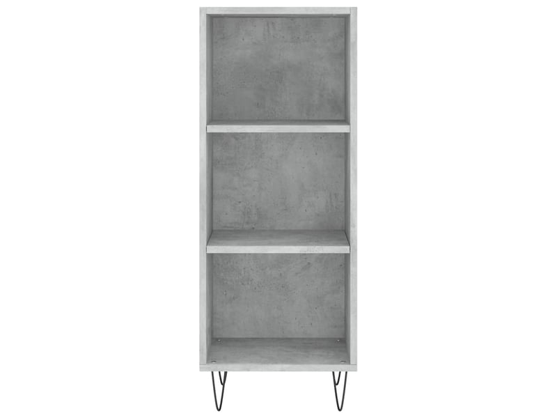  Buffet - bahut - meuble de rangement gris béton 34,5x32,5x90 cm bois d'ingénierie  - Conforama D