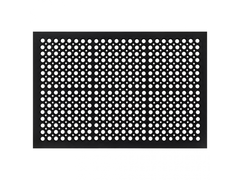  Paillasson rectangulaire en caoutchouc 45x75 cm - comfortxl 155659 - Conforama B