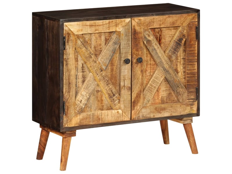  Buffet salon bois de manguier massif 85x30x75 cm shl82764  - Conforama B