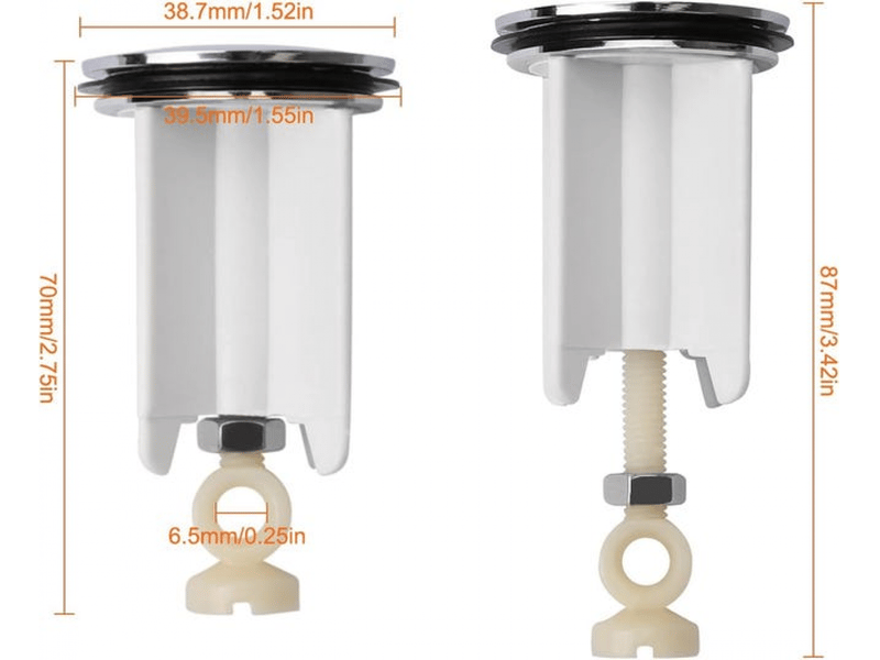 Bonde universelle pour évier, bonde de 40 mm , bonde évier, bonde évier contre les mauvaises odeurs, bonde lavabo inoxydable - Conforama B