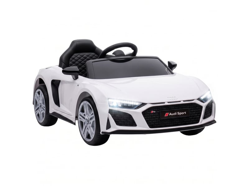 Audi r8 spyder voiture électrique pour enfants, lithium 12v, blanche - Conforama B