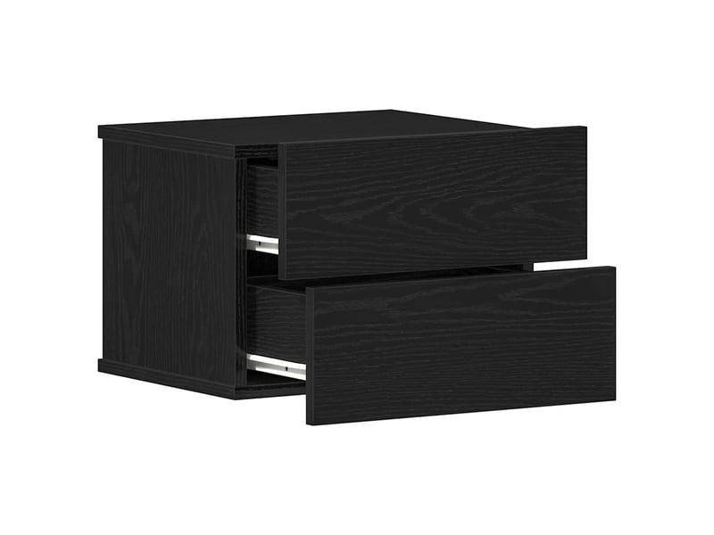  Table de chevet - cabinet de chevet - table de nuit chêne noir 40 x 30 x 30 cm bois d'ingénierie  - Conforama D