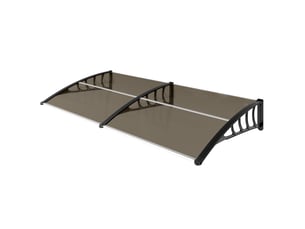Auvent de porte toit marquise en polycarbonate auvent de porte d'entrée bord en aluminium contre la pluie et uv