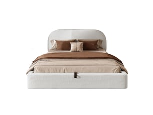 Lit coffre 180x200 cm MODFU   coloris beige