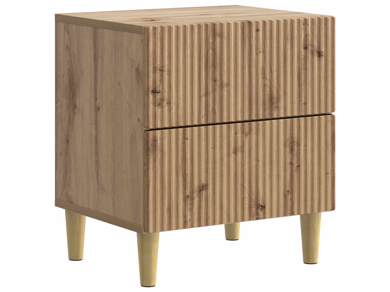 Table de chevet 2 pièces chêne artisanal 43 x 34,5 x 48 cm - Conforama C