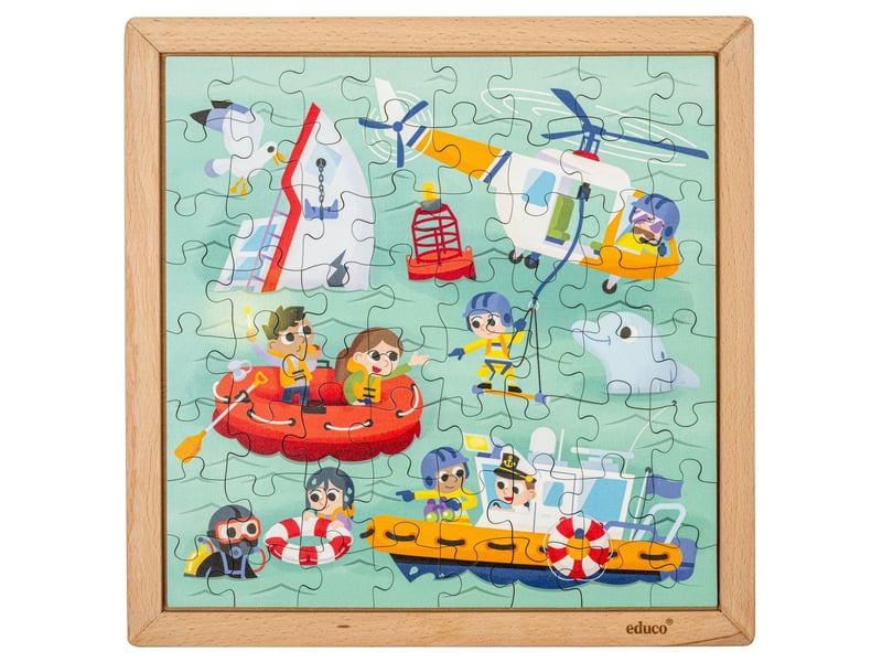  Educo services d'urgence - garde côtière  64 pièces de puzzle 8719924067090 - Conforama B