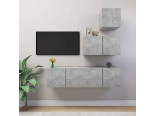Meuble tv coloris gris 30.5 cm <strong></strong> <strong></strong>