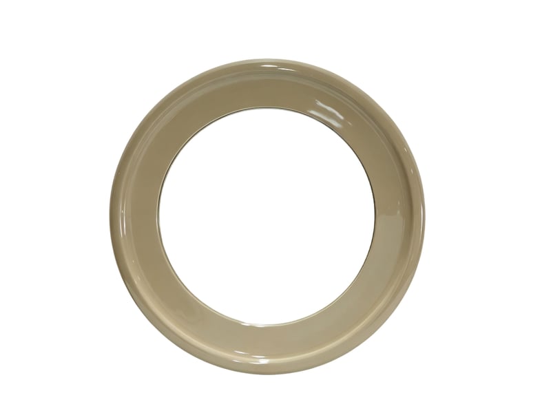  Miroir en mdf de 90 de diamètre laqué couleur taupe brillant  - Conforama A