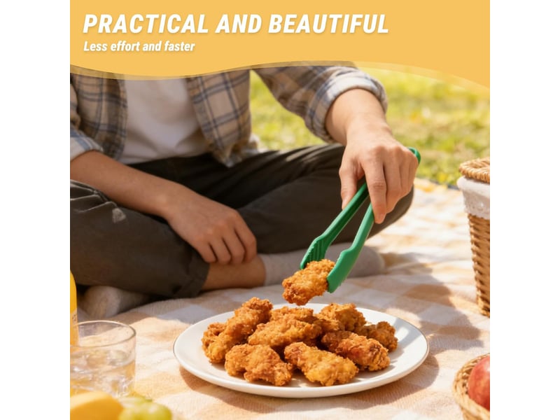  3 pièces pince de cuisine antidérapante, pinces à grillade friture servir, pinces alimentaire pour viande salade, 3 tailles empilables No Commercial reference - Conforama D