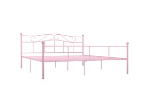 Lit 2 places 200x200 cm    coloris rose