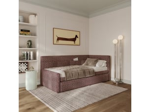 Lit simple 90x200 cm SELSEY Nesmi coloris marron