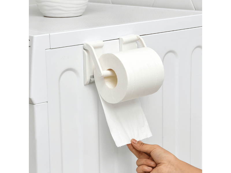  Distributeur de papier toilette pratique, porte-papier toilette mural simple, distributeur de papier toilette en plastique, blanc  - Conforama D