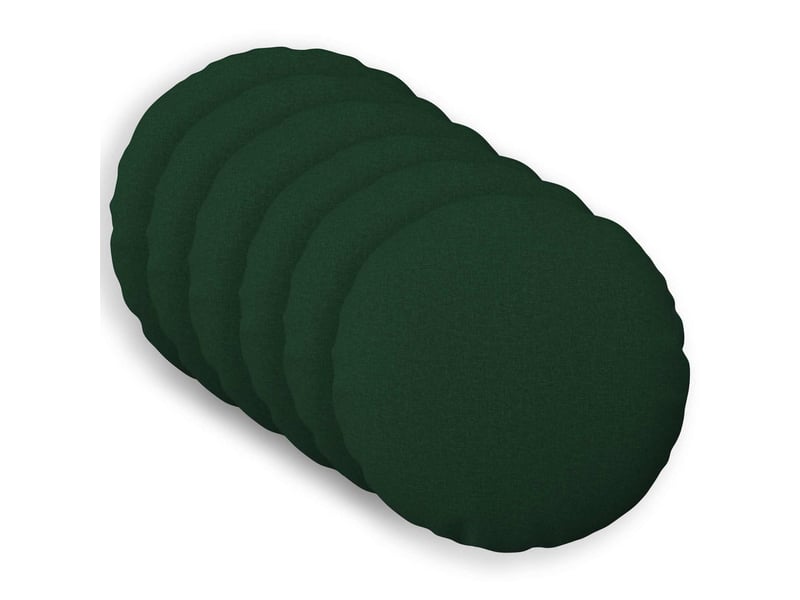  Lot de 6 coussins avec oreiller, coussins décoratifs heerlen vert foncé tissu cf50768  - Conforama B