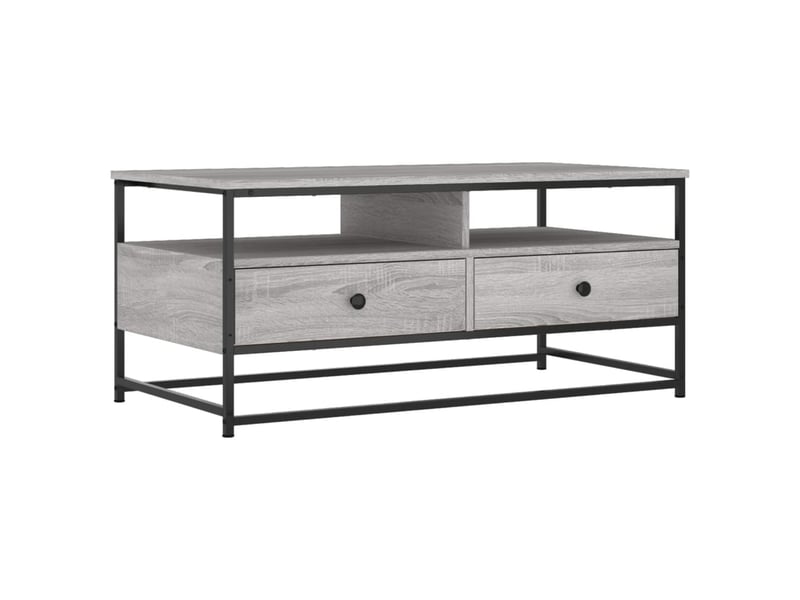  Table basse - table de salon - table à thé sonoma gris 100 x 51 x 45 cm bois d'ingénierie  - Conforama A