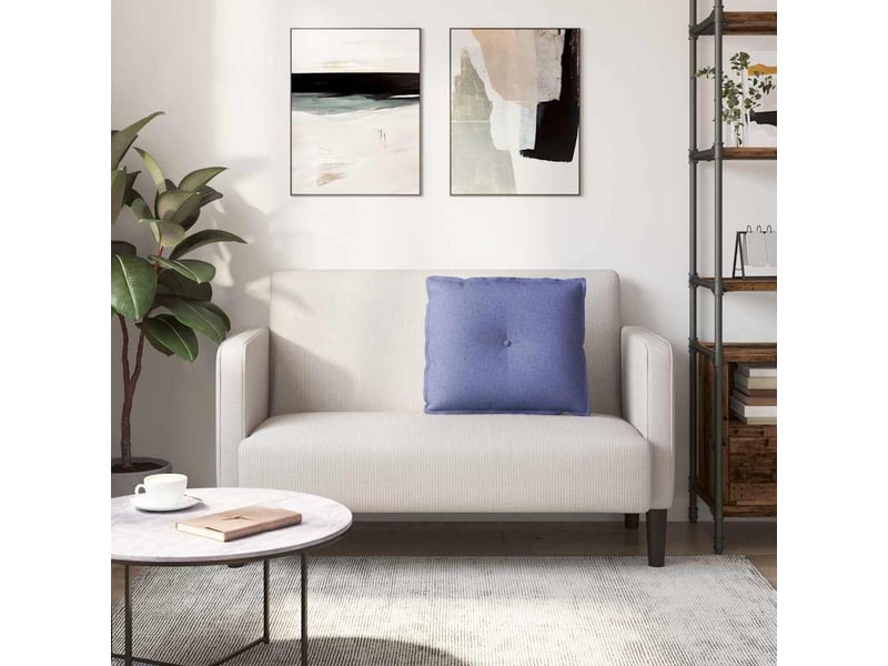  Coussin de dos, coussin de dossier bleu denim 60 x 19 x 50 cm tissu cf54551  - Conforama D