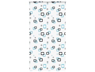 Store enrouleur de douche, store à rouleau avec cassette largeur du tissu 126 cm cf45091