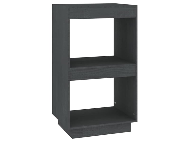  Bibliothèque, meuble de rangement salon gris 40x35x71 cm bois de pin massif  - Conforama A