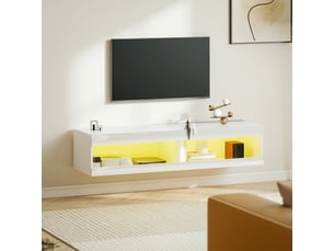 Meuble tv coloris blanc LPOSPI