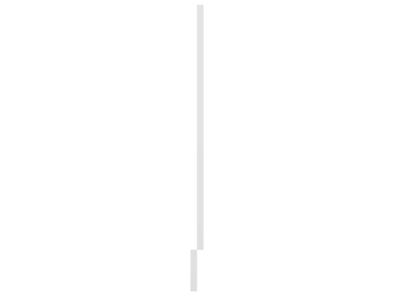  Panneau de lave-vaisselle lyon blanc 45x3x67cm bois d'ingénierie  - Conforama E