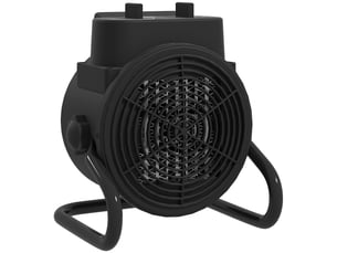 Chauffage d'appoint céramique ptc, radiateur électrique soufflant 2000 w, thermostat réglable, 21,5 x 15,8 x 22 cm, noir