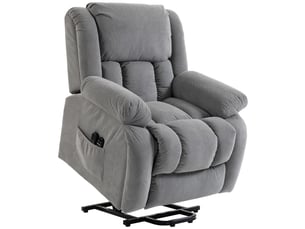 Fauteuil fixe  <strong></strong> Velours gris