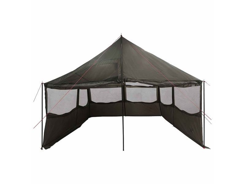 Tente de camping, tente familiale marron gris 450x400x265 cm - Conforama E